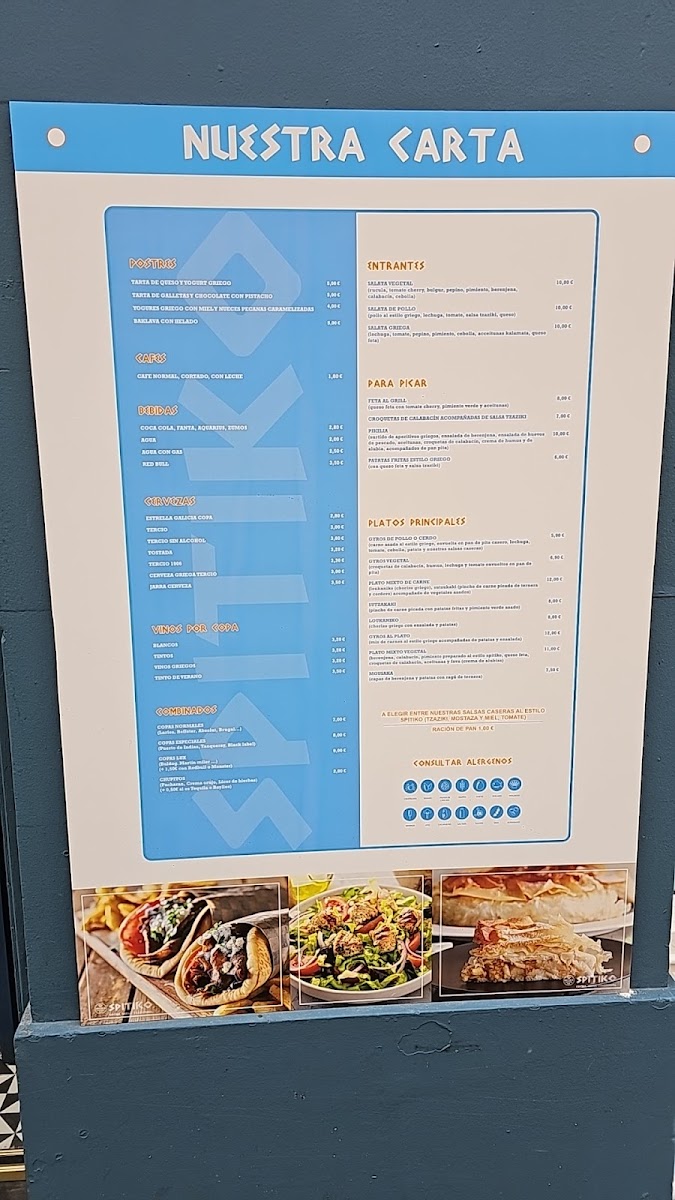 Menu Spitiko - Restaurante Griego-6